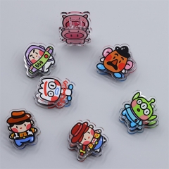 8 Styles 4CM Toy Story Cute Acrylic Photo Clip Multi-Functional Anime PP Clip