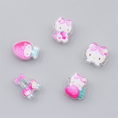 5 Styles 4CM Sanrio Hello Kitty Cute Acrylic Photo Clip Multi-Functional Anime PP Clip
