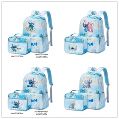 13 Styles 2PCS/SET Lilo & Stitch Cartoon Anime Backpack Bag+Lunch Bag