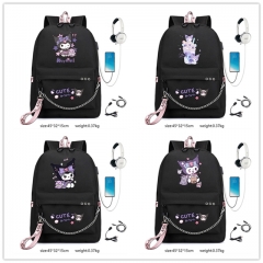 7 Styles Sanrio Kuromi Cartoon Anime Backpack Bag