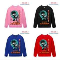 5 Styles Boku No Hero Academia / My Hero Academia Cartoon Character Pattern Anime Long Sleeve Sweatshirt