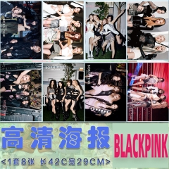 5 Styles 8PCS/SET 42*29CM K-POP BLACKPINK Paper Posters
