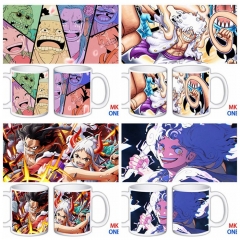 (5PCS/SET）30 Styles One Piece Cartoon Ceramic Anime Mug Cup