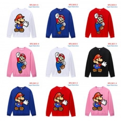 20 Styles Super Mario Bro. Cartoon Character Pattern Anime Long Sleeve Sweatshirt