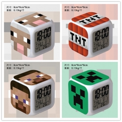 16 Styles Minecraft Cartoon Anime Clock