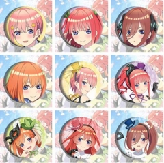 10 Styles The Quintessential Quintuplets Anime Alloy Badge Brooch
