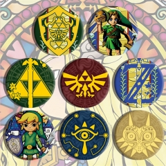 8PCS/SET The Legend Of Zelda Anime Alloy Badge Brooch