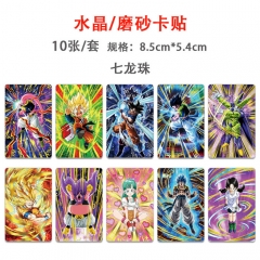 2 Styles 10PCS/SET Dragon Ball Z Anime ID Card Sticker
