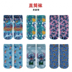 14 Styles Lilo & Stitch Anime Full Color Straight Socks