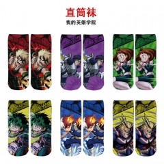 13 Styles My Hero Academia Anime Full Color Straight Socks