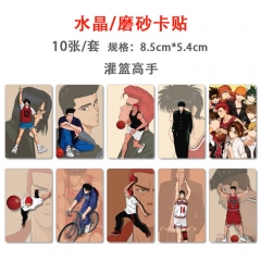 10PCS/SET Slam Dunk Anime ID Card Sticker