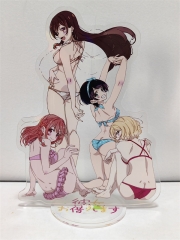 2 Styles Rented Girlfriend Cartoon Acrylic Collection Anime Standing Plates