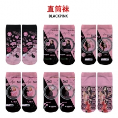 9 Styles K-POP BLACKPINK Anime Full Color Straight Socks