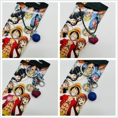 8 Styles One Piece Cosplay Cartoon Character Pendant Anime Acrylic Keychain And Necklace