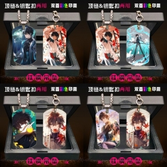 4 Styles Honkai: Star Rail Dan Heng Stainless Steel Two Sides Dog Tag Anime Necklace