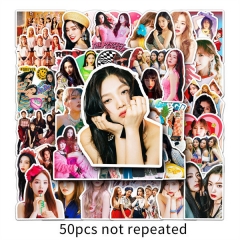 50PCS/SET K-POP Red Velvet Korean Team Stickers
