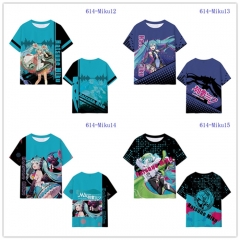 5 Styles Hatsune Miku Printing Digital 3D Cosplay Anime T Shirt