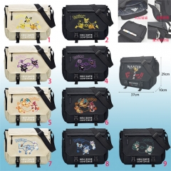 9 Styles Pokemon Cartoon Canvas Shoulder Bag Anime Messenger Bag
