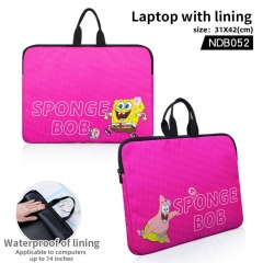 2 Styles SpongeBob SquarePants Plant Print Decoration Cartoon Anime Laptop Computer Bag