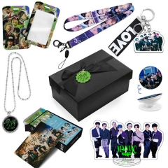 18 Styles K-POP EXO/GOT7/Stray Kids/BlLACKPINK/NewJeans/(G)I-DLE/SEVENTEEN/TXT Gift Blind Box Necklace Phone Strap
