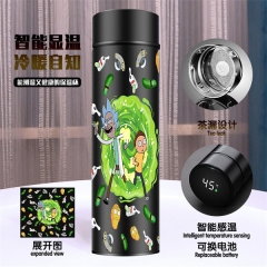 Rick and Morty Cartoon Anime Thermos Cup（with electricity）