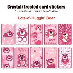10PCS/SET 2 Styles Toy Story Lots-o'-Huggin' Bear Frosted Anime ID Card Sticker
