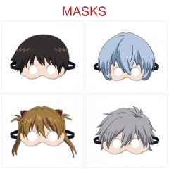 4 Styles EVA/Neon Genesis Evangelion Cartoon Pattern Anime Eyepatch Mask