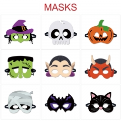 9 Styles Halloween Moive Cartoon Pattern Anime Eyepatch Mask