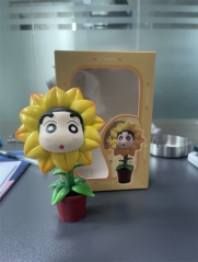 15CM Crayon Shin-chan Sunflower Cos Anime PVC Figure Toy Doll