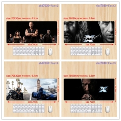 6 Styles (70*30*0.3CM) Hobbs and Shaw Cartoon Anime Mouse Pad