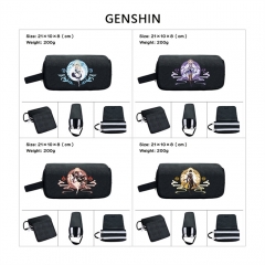 6 Styles Genshin Impact Cartoon Character Anime Pencil Bag