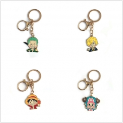 5 Styles One Piece Cartoon Pendant Character Anime Keychain