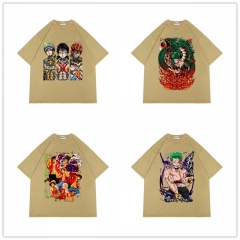 19 Styles One Piece Cartoon Adult Short Sleeve Anime T Shirt