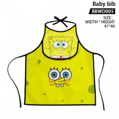 2 Styles SpongeBob SquarePants For Kid Baby Anime Bib Saliva Towel