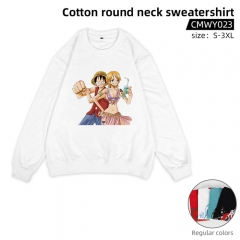 2 Styles One Piece Cartoon Anime Sweatshirt