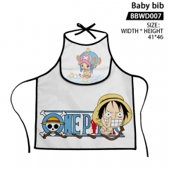 One Piece For Kid Baby Anime Bib Saliva Towel
