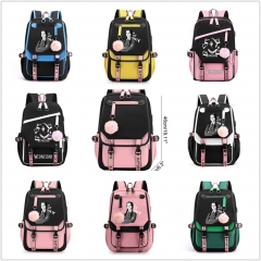 8 Styles Wednesday Addams Cartoon Character Anime Backpack Bag