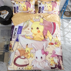 3 Size Pokemon Pikachu Cartoon Printing Anime Anime Aircondition Quilt (Only Quilt )