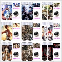 29 Styles 500ML Attack on Titan/Shingeki No Kyojin Intelligent Temperature Sensing Anime Thermos Cup/Vacuum Cup