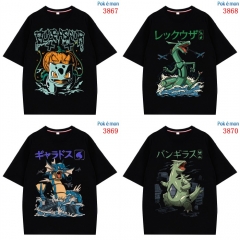 7 Styles Pokemon Cartoon Short Sleeve Anime T shirts