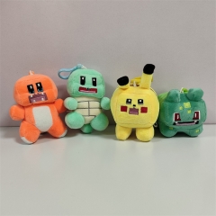 4PCS/SET 12CM Pokemon Anime Plush Toy Pendant
