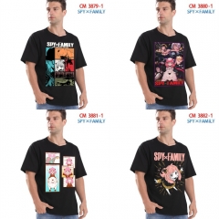 4 Styles SPY×FAMILY Cartoon Short Sleeve Anime T shirts