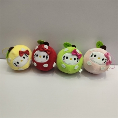 24PCS/SET 10CM Sanrio Hello Kitty Anime Plush Toy Pendant