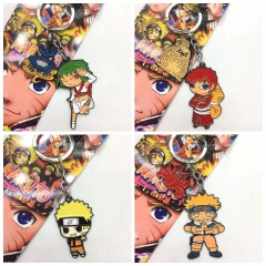 4 Styles Naruto Cartoon Pattern Anime Alloy Keychain