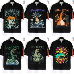 7 Styles Pokemon Cartoon Pattern Anime T Shirts