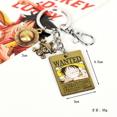 2 Styles One Piece Monkey D. Luffy Anime Keychain