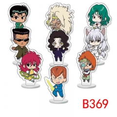 9PCS/SET YuYu Hakusho Cartoon Acrylic Anime Standing Plate