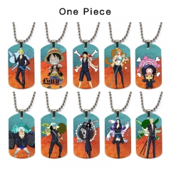 20 Styles One Piece Cartoon Character Decoration Anime Alloy Necklaces