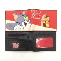 2 Styles Tom and Jerry Cartoon Pattern Coin Purse Anime PVC Wallet