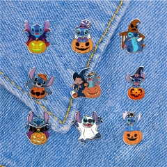 11 Styles Lilo & Stitch Anime Plastic Brooch Pin